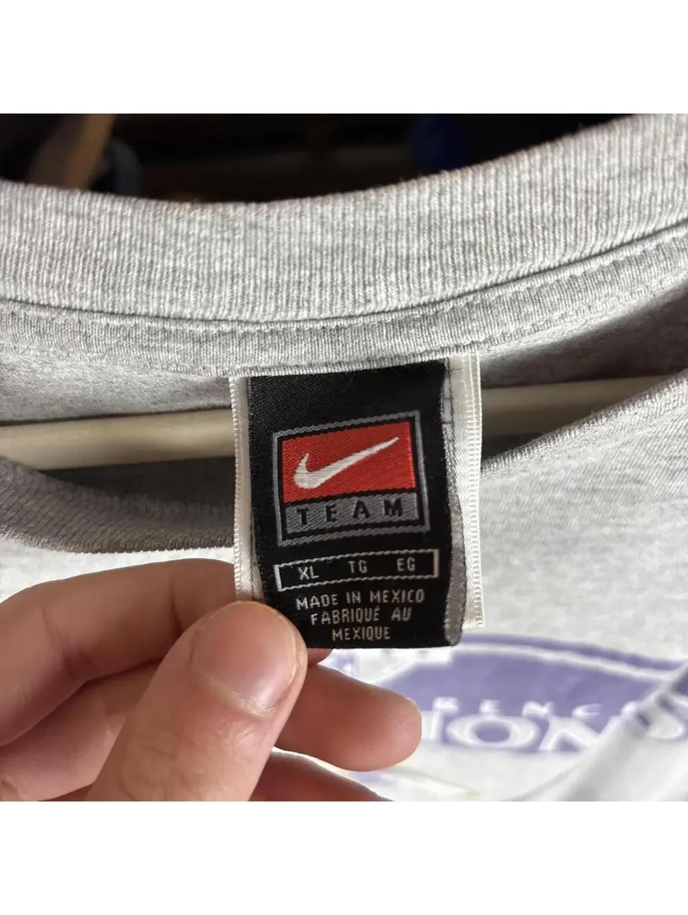 Vintage Y2K Nike Team Baltimore Ravens AFC Champions Super Bowl XXXV Tee XL Gray